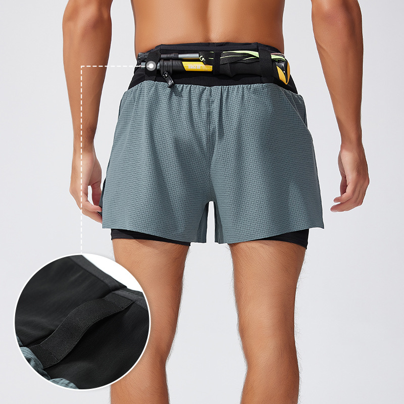 Men's 2-in-1 Sports Shorts Dua - Trail Running Gaiter review and price