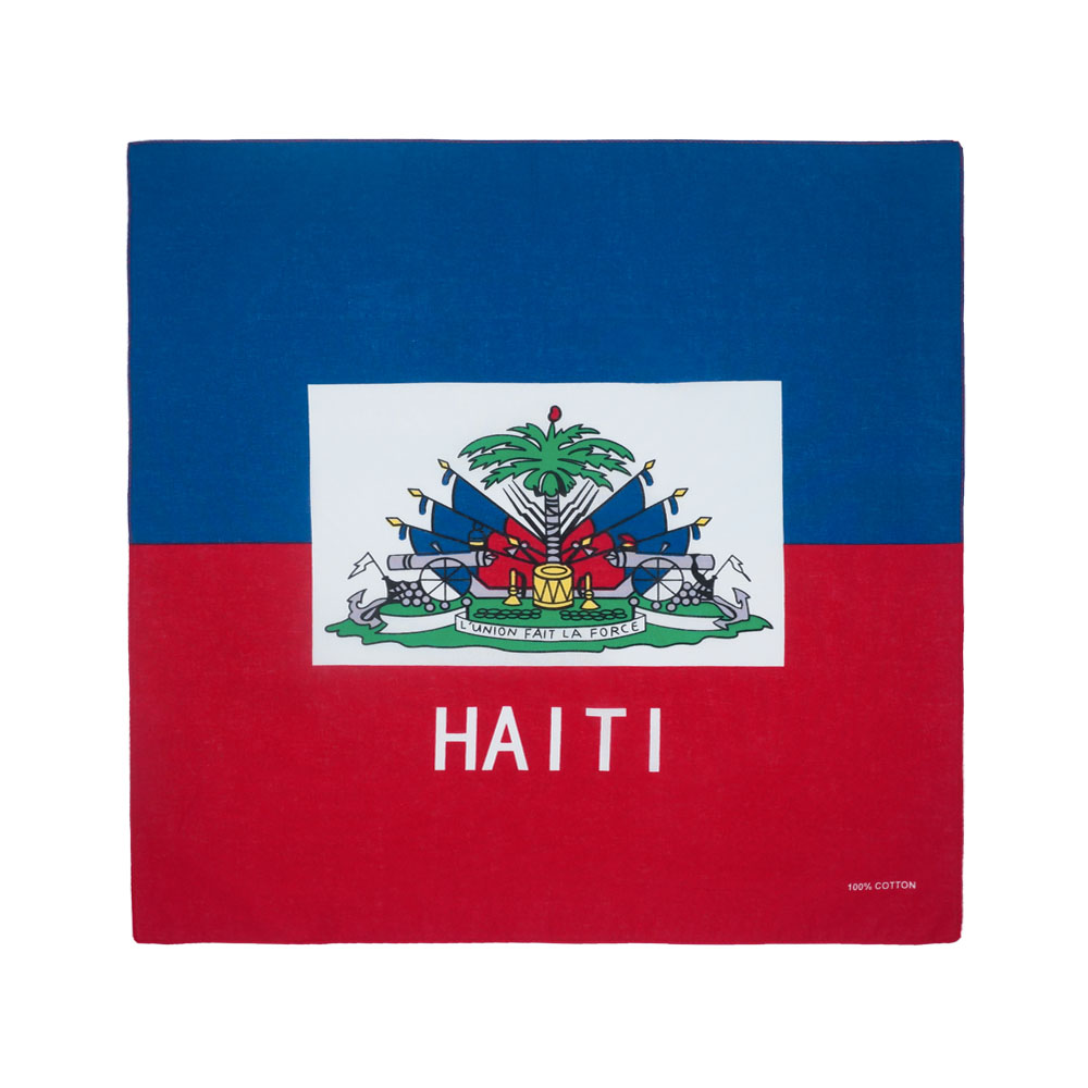 Haiti Flag Bandana 100% Cotton - Running Gear Gifts For Men review and price